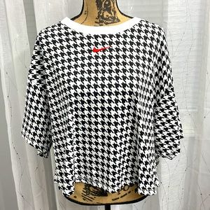 Nike crop Houndstooth T-Shirt